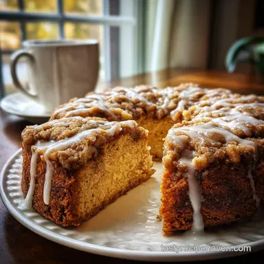 Applesauce Coffee Cake Recipe: Tender, Spiced & Easy Recipe Card