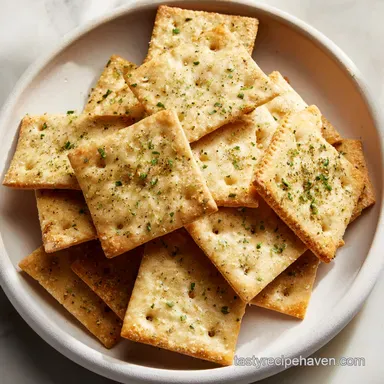 The Best Ranch Crackers Recipe: Baked Recipe Card