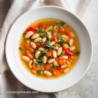 Best Tuscan White Bean Soup in 30 Minutes Recipe Card