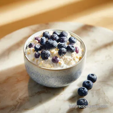 Overnight Oats Recipe with Blueberries: Creamy Make-Ahead Breakfast Recipe Card