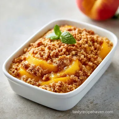 Brown Sugar Peach Crisp in 45 Minutes