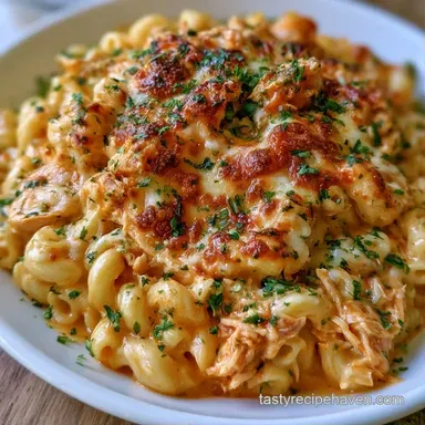 Buffalo Chicken Mac Cheese in 30 Minutes Recipe Card