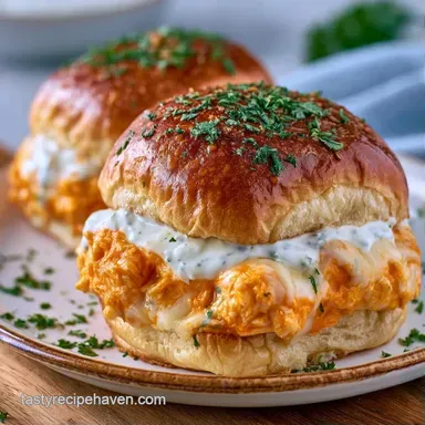 Buffalo Chicken Sliders with Cream Cheese Recipe Card