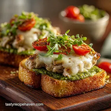 Buona Beef Tuna Genovese Copycat: Creamy Pesto Tuna Melt Upgrade Recipe Card