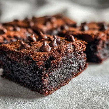 Cake Mix Brownie with Chocolate Chips in 30 Minutes