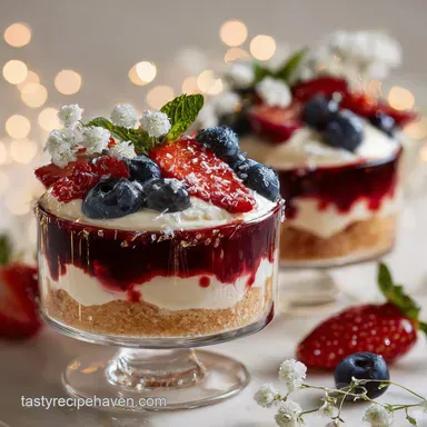 New Year Party Dessert Recipe with Champagne Cream Recipe Card