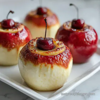 Cheesecake Stuffed Baked Apples in 55 Minutes Recipe Card