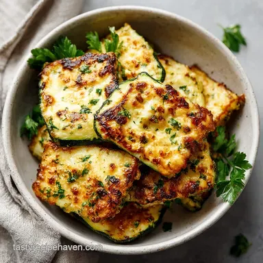 Cheesy Garlic Zucchini Steaks in 30 Min Recipe Card