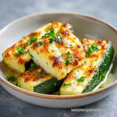 Cheesy Garlic Zucchini Steaks in 30 Min