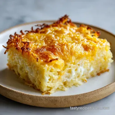 Hashbrown Casserole Recipe with Creamy Potato Recipe Card