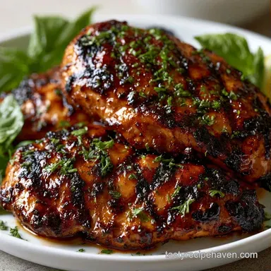 Chicken BBQ Grill Recipe for 4 Servings Recipe Card