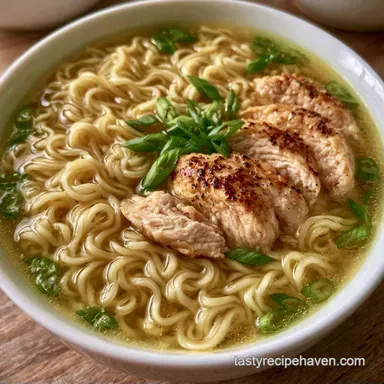 Chinese Chicken Noodle Soup in 30 Minutes Recipe Card