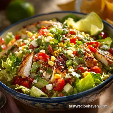 Mexican Salad: Ultimate Chipotle-Lime Fiesta Bowl Recipe Recipe Card