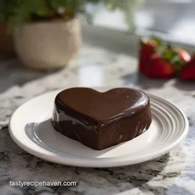 Chocolate Breakable Heart for 8 Servings Recipe Card