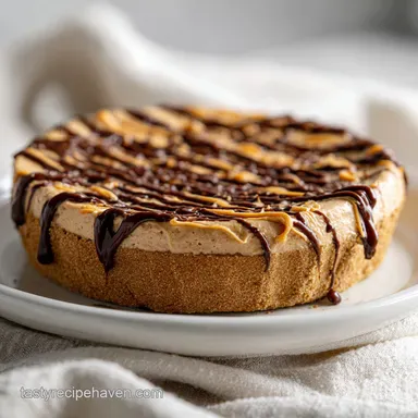 Unbelievable Peanut Butter Pie with Chocolate Drizzle: 15 Minutes Recipe Card