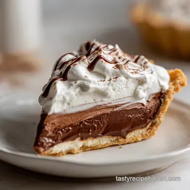 French Silk Pie Recipe with 10 Servings Recipe Card