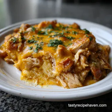 King Ranch Chicken Casserole: Creamy Cheesy Tex-Mex Recipe Card