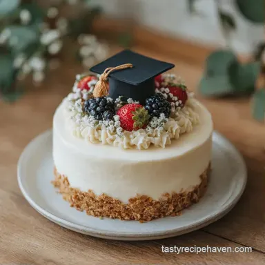 College Graduation Cake Recipe: Velvety Recipe Card