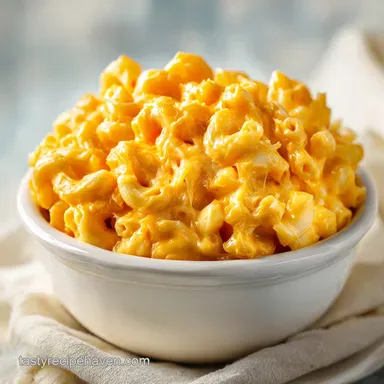Crockpot Mac and Cheese for 9 Servings Recipe Card