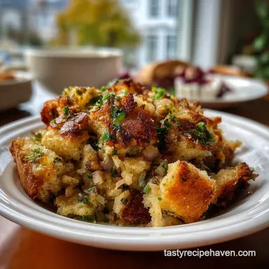 How To Make Bread Stuffing Balls: Crispy Edges Recipe Card