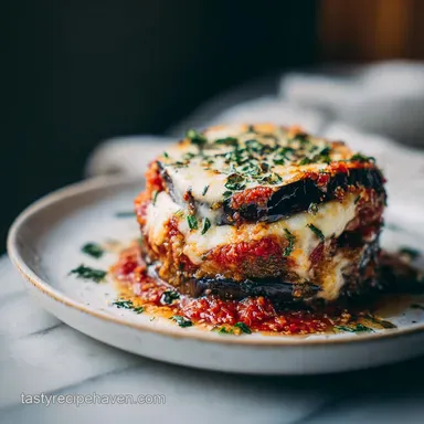Eggplant Parmesan: Baked with Panko Crust