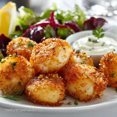 Fried Scallops: Perfect Golden Crunch with Zesty Aioli Recipe Card