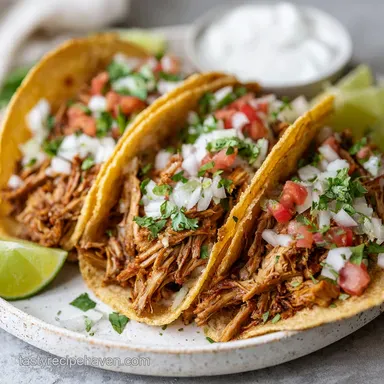 Tofu Tacos Recipe with Crispy Shredded Texture Recipe Card