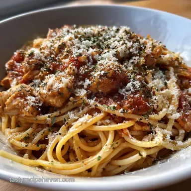 Crockpot Chicken Spaghetti: Creamy and Cheesy One-Pot Recipe