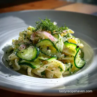 Cucumber Pasta Salad Recipe: Fresh & Vibrant Recipe Card