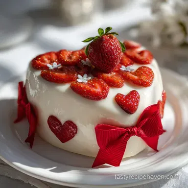 Cute Galentine s Day Cake: Make-Ahead Strawberry Frosting Recipe Card