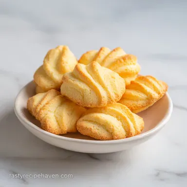 Danish Butter Cookies Recipe for 36 Cookies Recipe Card