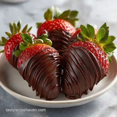 Chocolate Covered Strawberries Recipe for 24 Servings Recipe Card