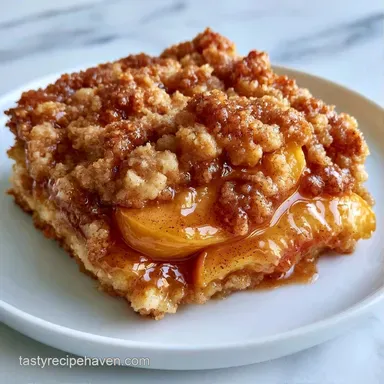 Easy Fresh Peach Crisp Recipe Recipe Card