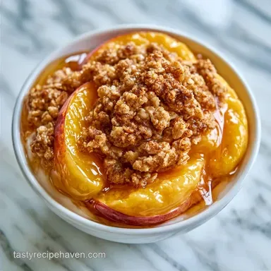 Easy Fresh Peach Dessert in 50 Minutes