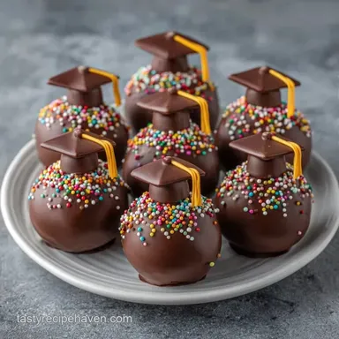 Easy Graduation Cake Pops for 24 People Recipe Card