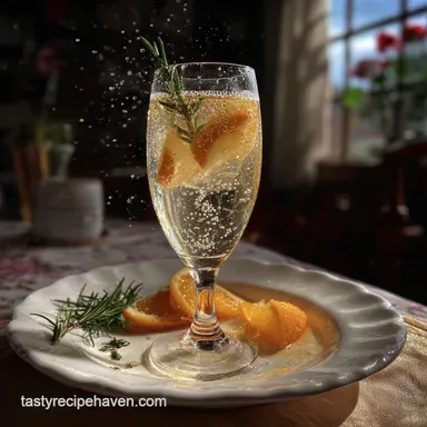 Easy New Years Cocktails: 10 Minute Sparkler Recipe Card