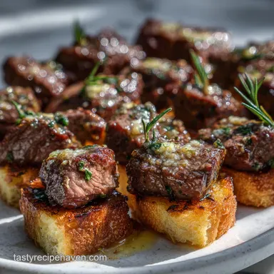 EASY New Years Appetizer Recipe with Garlic and Herbs seriously: Quick Bites Recipe Card