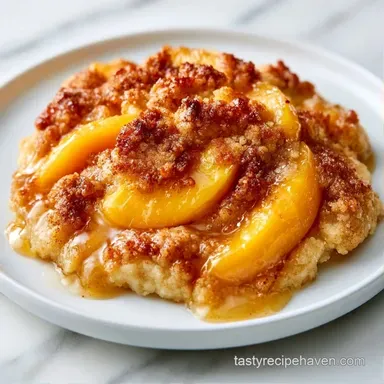 Peach Crisp with Oats for 8 Servings Recipe Card