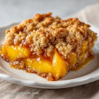 Easy Peach Dessert with Fresh Peaches