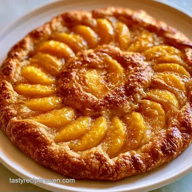 Easy Sliced Peach Galette in 80 Minutes Recipe Card