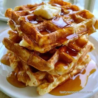 Easy Waffle Recipe in 30 Minutes: Crispy Recipe Card