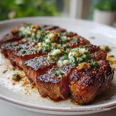 Low Key Fancy New Year s Eve Idea with Garlic: Butter Baste Recipe Card