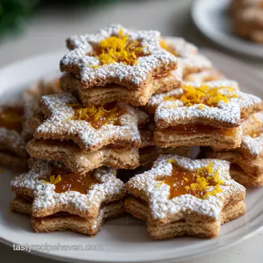 Christmas Cookies: Tender Vanilla Orange Cut-Outs Recipe Card