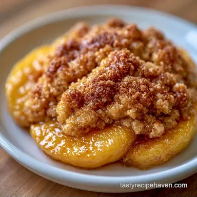 Peach Crisp with Fresh Peaches