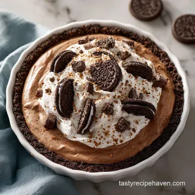 Frozen Chocolate Peanut Butter Pie for 10 Servings Recipe Card