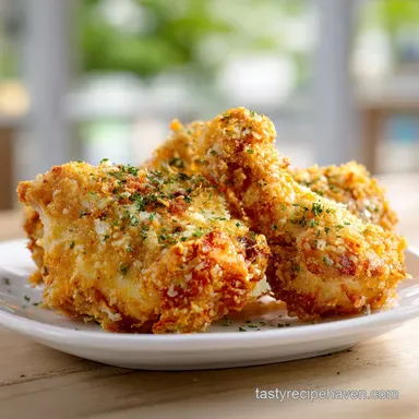Chicken Thigh Recipe with Garlic and Herbs for 4 Servings Recipe Card