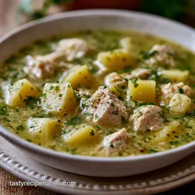 Green Chile Chicken Soup: One-Pot Recipe Card