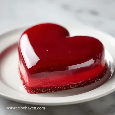 HeartShaped Valentine Sheet Cake for 15 Servings Recipe Card