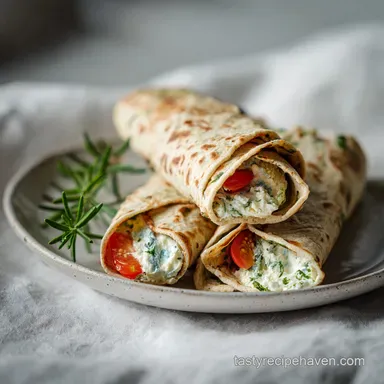 2-Ingredient Cottage Cheese Wrap with Herbs in 30 Minutes Recipe Card