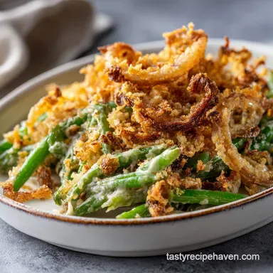Green Bean Casserole With Fresh Beans in 50 Min Recipe Card